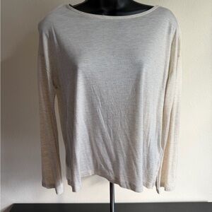 Madewell Women's Cream Long Sleeve Top